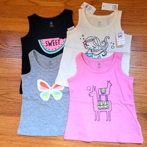 NWT Set of 4 Toddler Tanks from Baby Gap 12-18 months